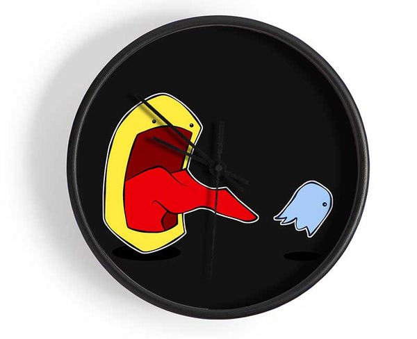 Pacman Chasing Ghost Clock - Wallart-Direct UK