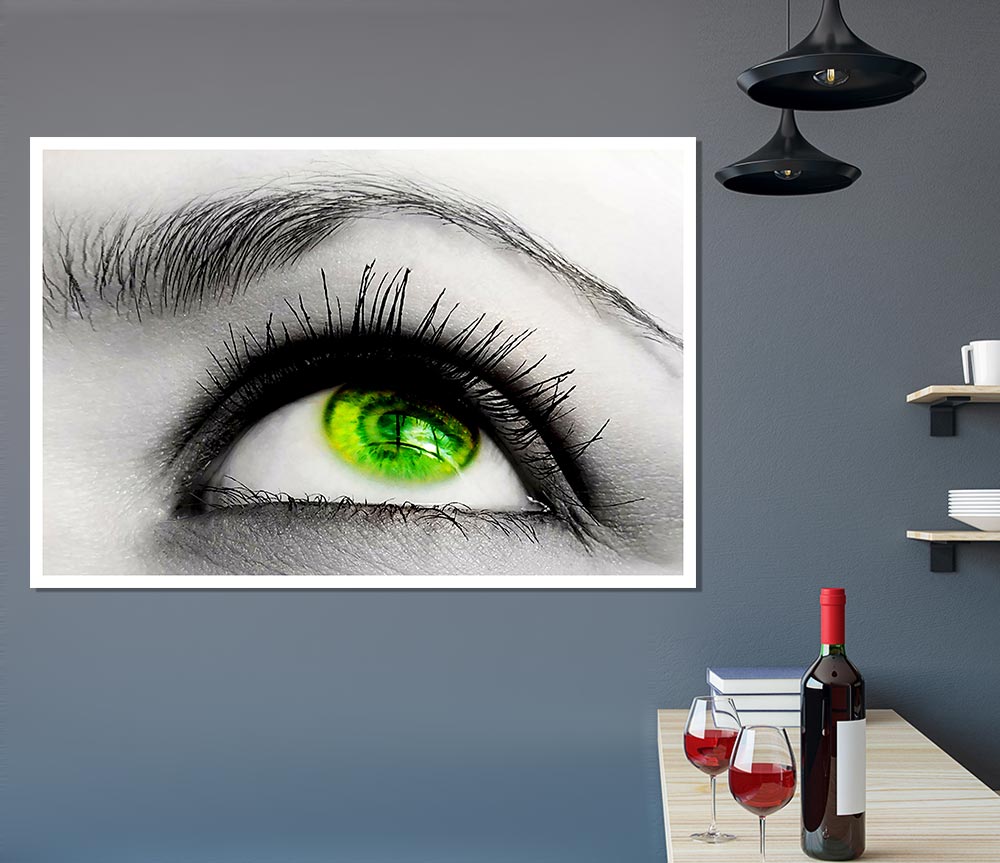 Green Eye Of The World Print Poster Wall Art