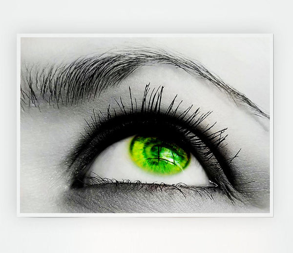 Green Eye Of The World Print Poster Wall Art