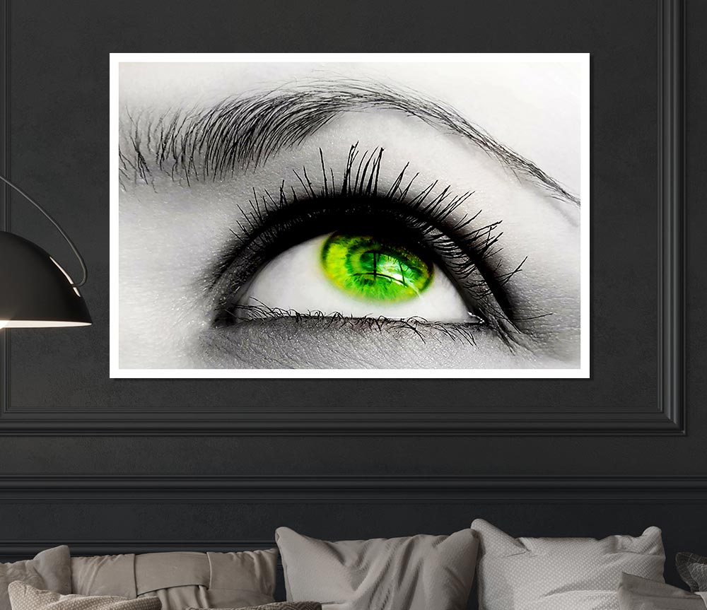 Green Eye Of The World Print Poster Wall Art