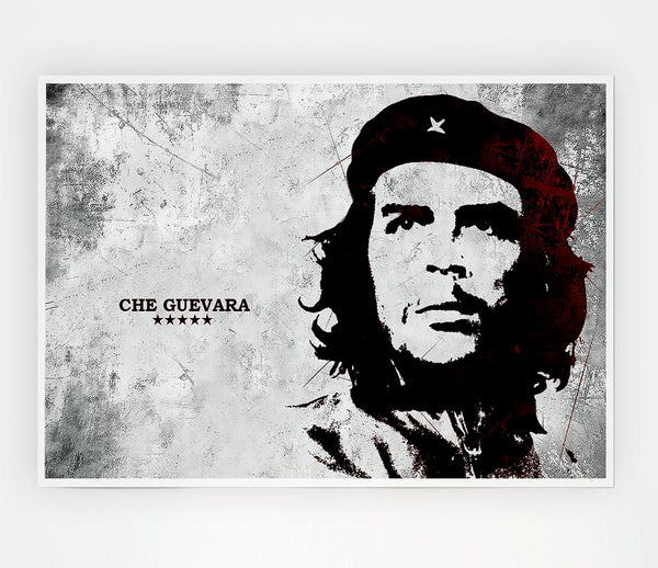 Che Guevara Red Print Poster Wall Art