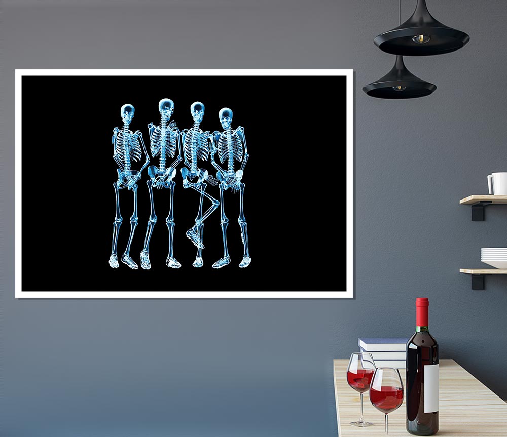 Funny Bones Print Poster Wall Art