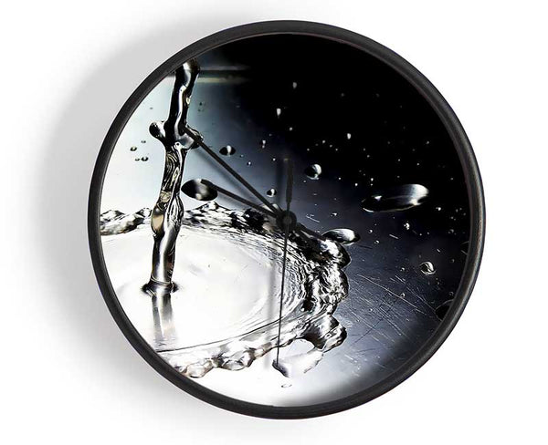 Metal Water Splash Clock - Wallart-Direct UK