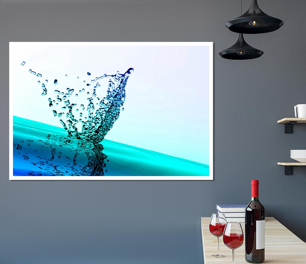 Diamond Splash Print Poster Wall Art