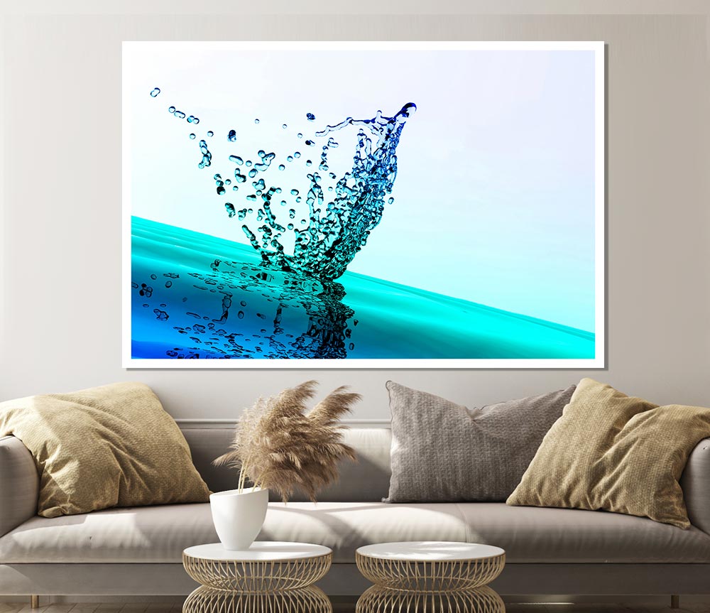 Diamond Splash Print Poster Wall Art