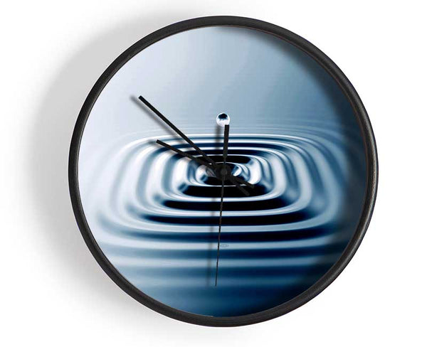 Square Water Ripples Clock - Wallart-Direct UK