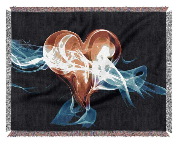 Lovers Heart Of Passion Woven Blanket