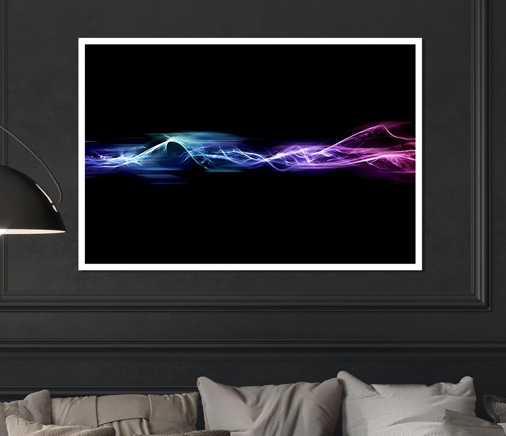 Vibrant Smoke Trails Print Poster Wall Art