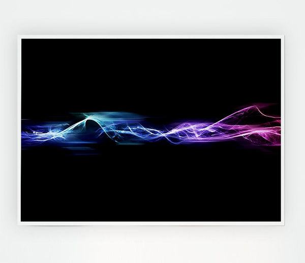 Vibrant Smoke Trails Print Poster Wall Art