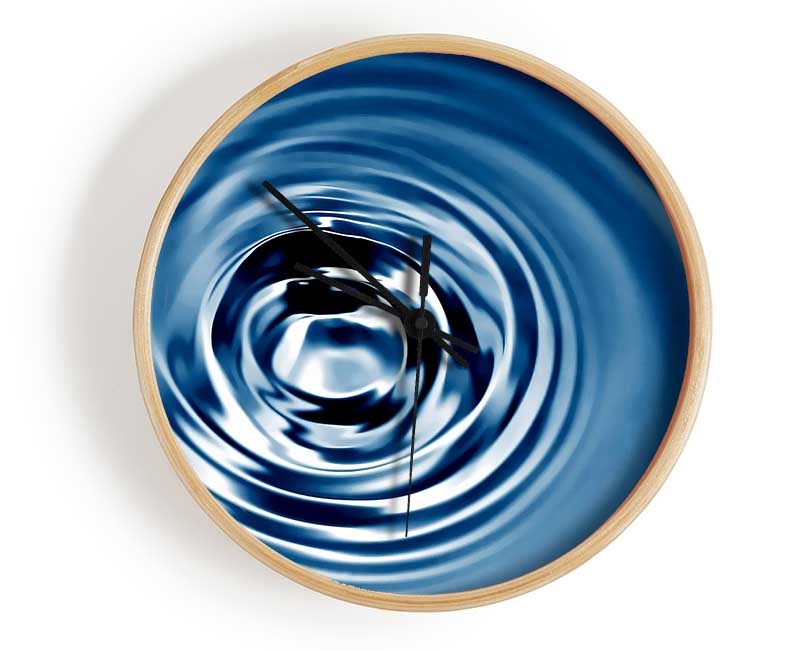 Blue Water Swirls Clock - Wallart-Direct UK