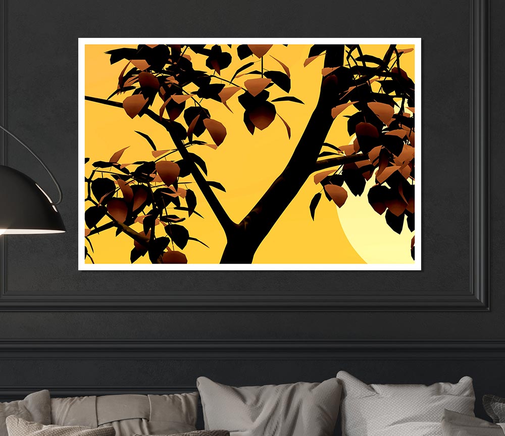 Branches In Sunlight Print Poster Wall Art