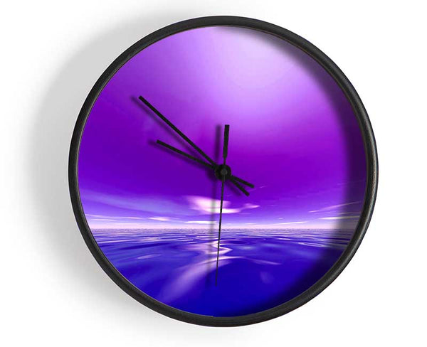 Psychedelic Purples Clock - Wallart-Direct UK