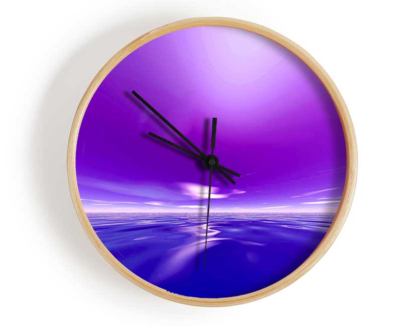 Psychedelic Purples Clock - Wallart-Direct UK