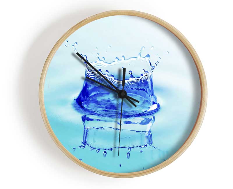 Aqua Splash Clock - Wallart-Direct UK