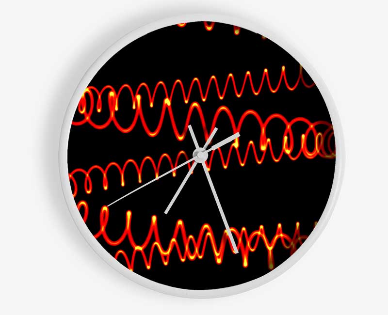 Red Coil Clock - Wallart-Direct UK