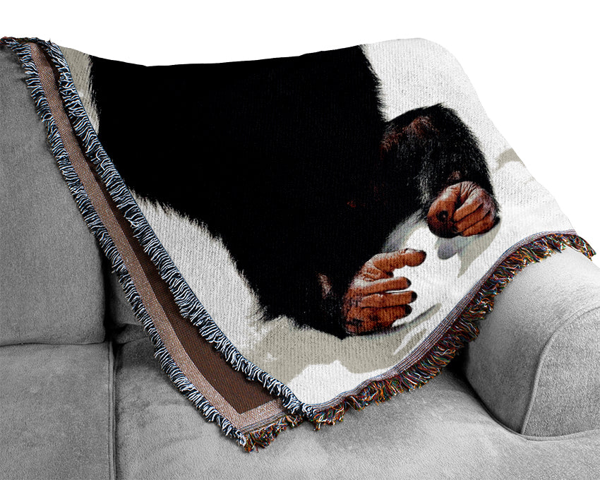 Three Wise Monkeys Woven Blanket