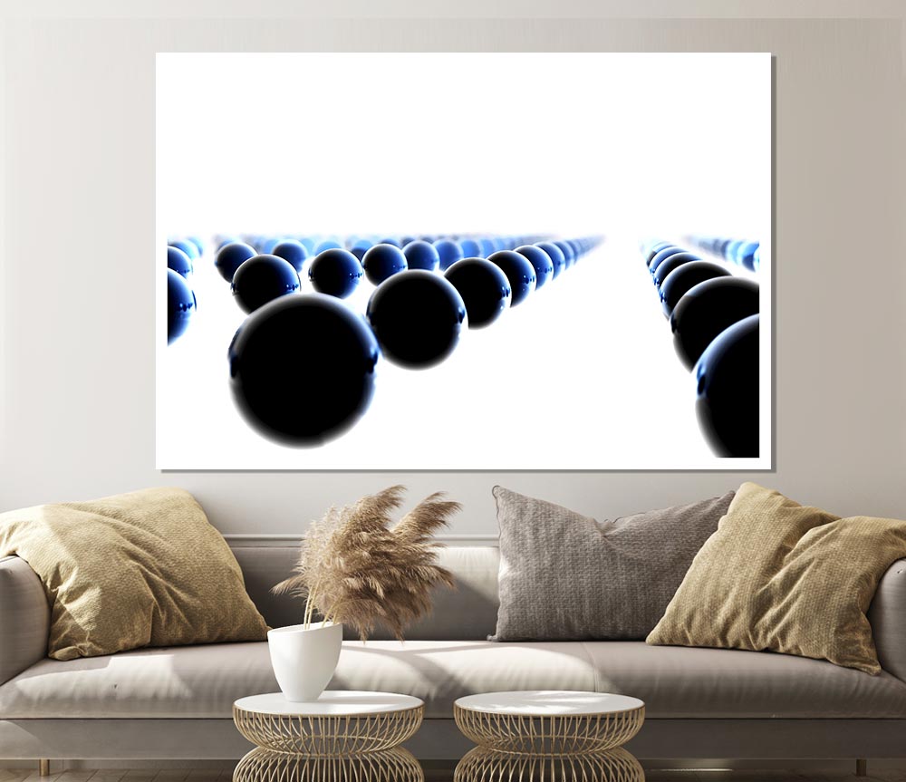 Black Ball Line Up Print Poster Wall Art