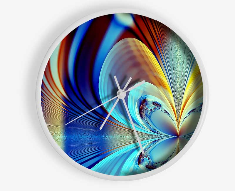 Psychedelic Colours Clock - Wallart-Direct UK