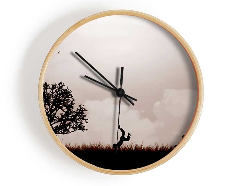 Childs Playground Chocolate Clock - Wallart-Direct UK