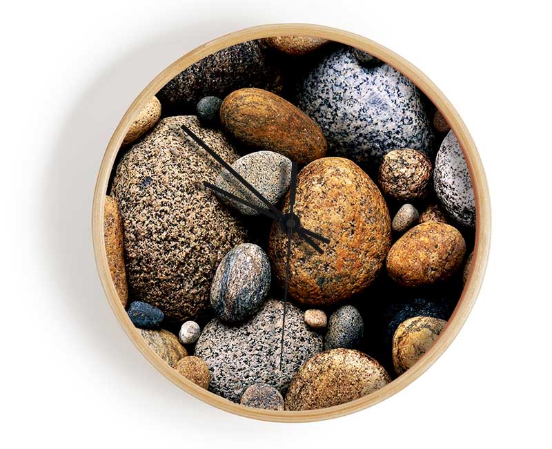 Pebbles Clock - Wallart-Direct UK