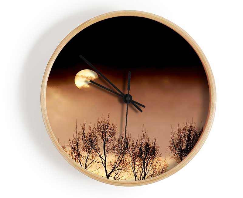 Storms By Moonlight Clock - Wallart-Direct UK