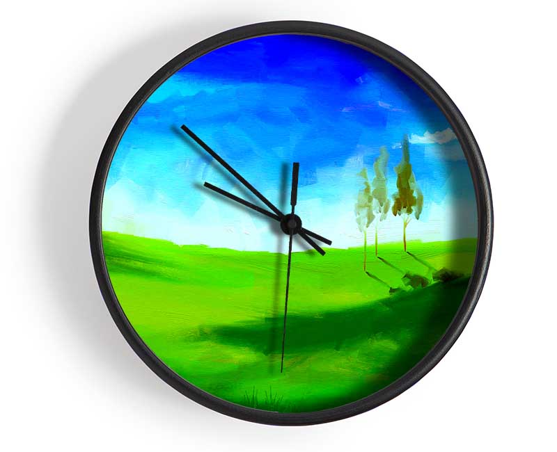 Beyond The Hills Clock - Wallart-Direct UK