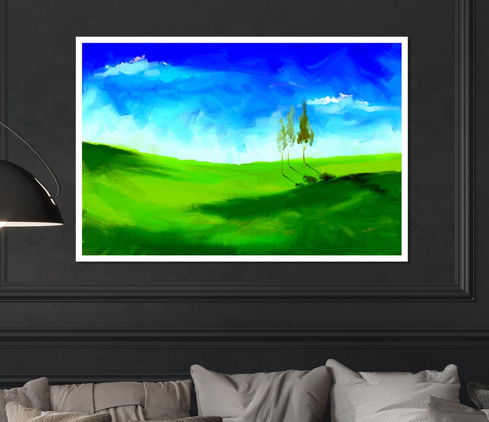 Beyond The Hills Print Poster Wall Art