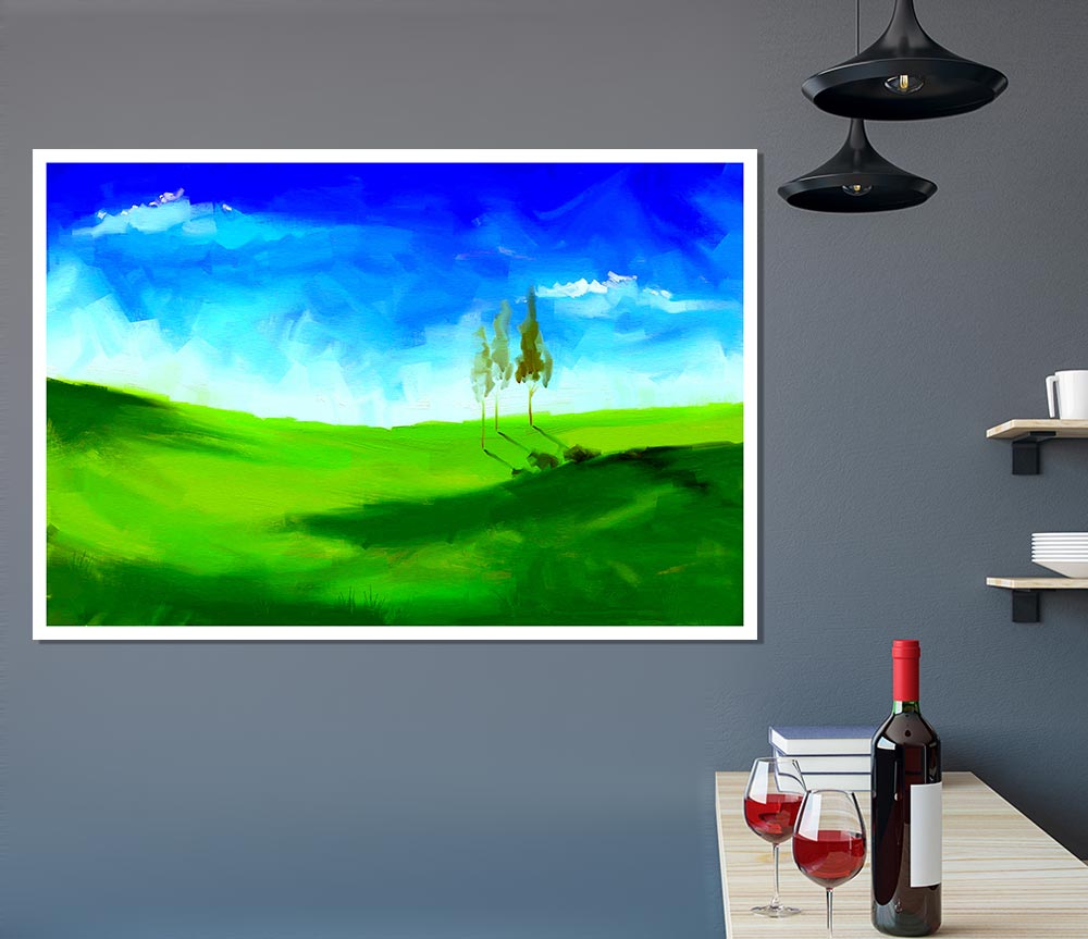 Beyond The Hills Print Poster Wall Art