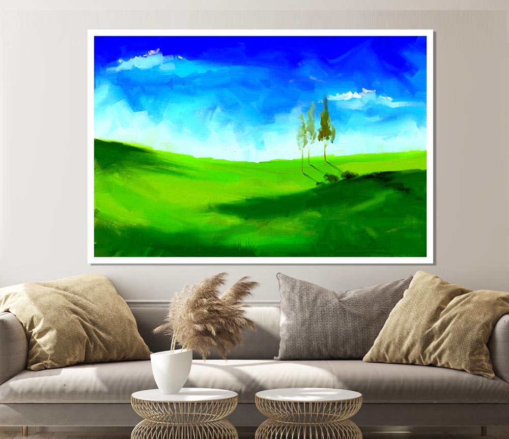 Beyond The Hills Print Poster Wall Art