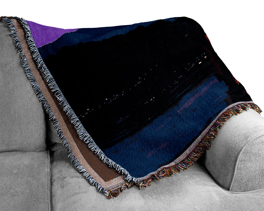 Purple Mountain Hideaway Woven Blanket