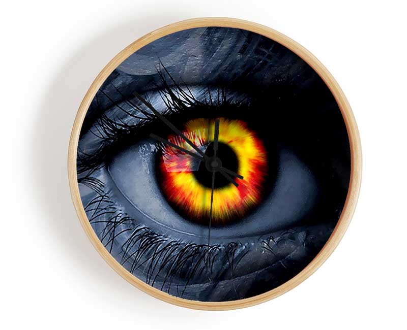 Fire Eye Clock - Wallart-Direct UK