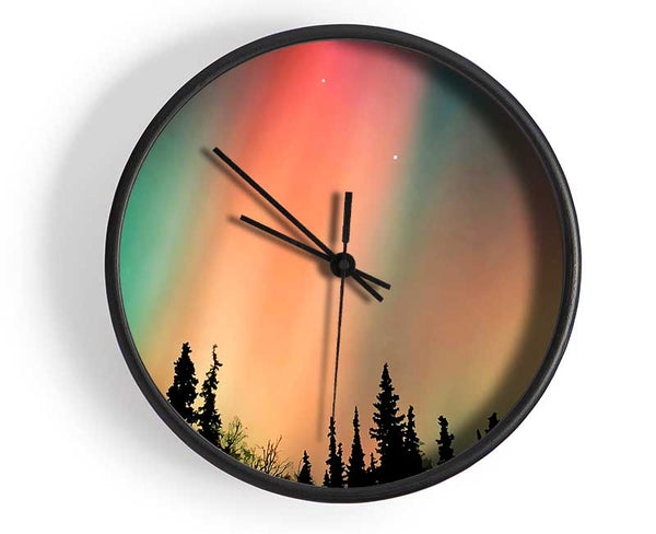 Northern Light Nights Clock - Wallart-Direct UK