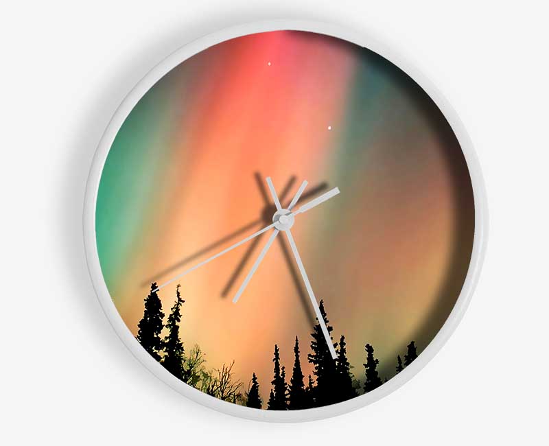 Northern Light Nights Clock - Wallart-Direct UK