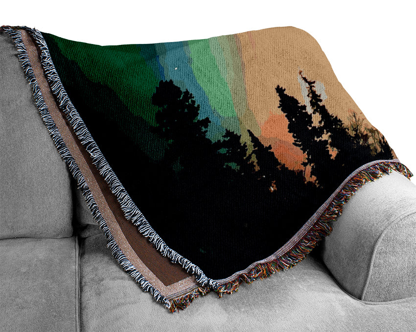 Northern Light Nights Woven Blanket