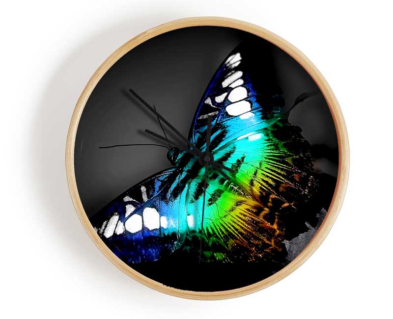 Psychedelic Butterfly 2 Clock - Wallart-Direct UK