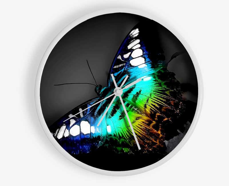 Psychedelic Butterfly 2 Clock - Wallart-Direct UK