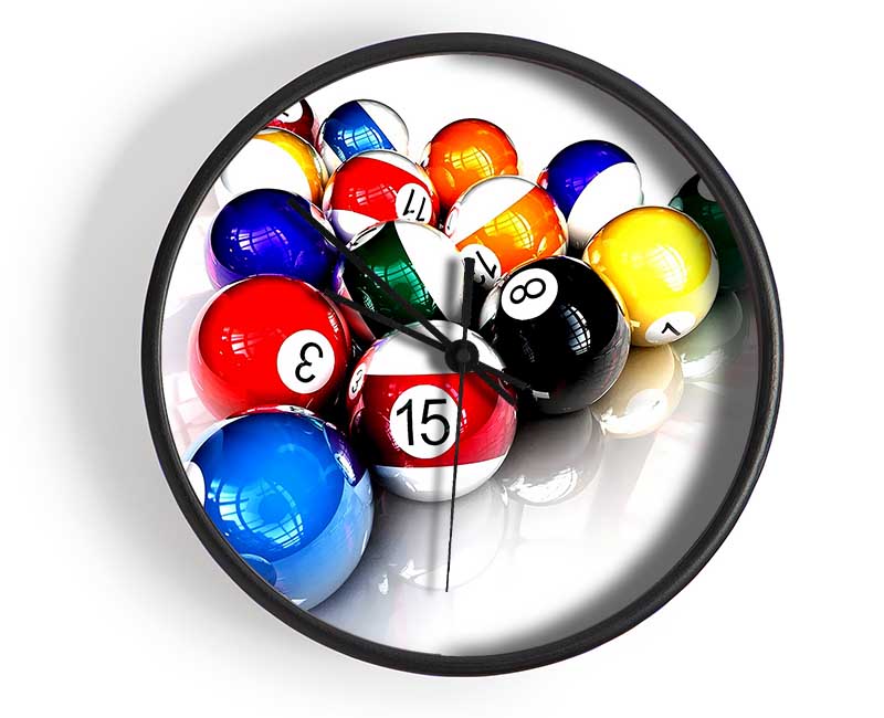 Pool Balls Clock - Wallart-Direct UK