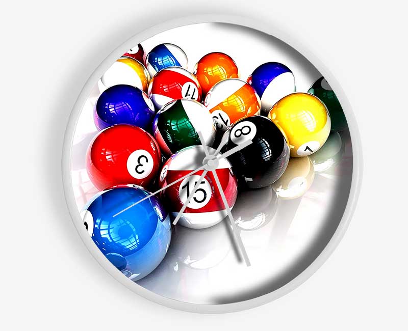 Pool Balls Clock - Wallart-Direct UK