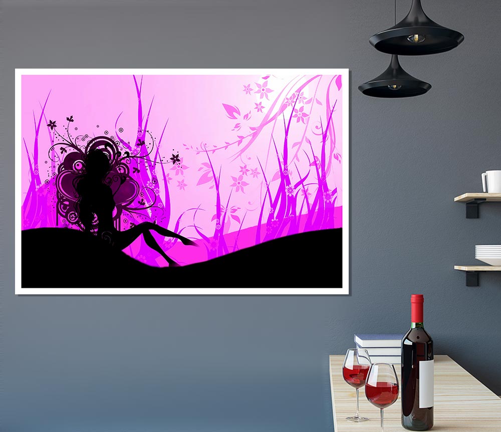 The Pink Lady Print Poster Wall Art