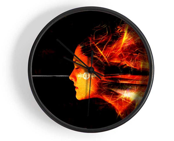 Electronic Female Clock - Wallart-Direct UK