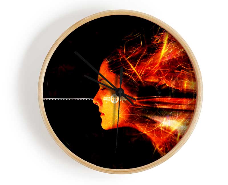 Electronic Female Clock - Wallart-Direct UK