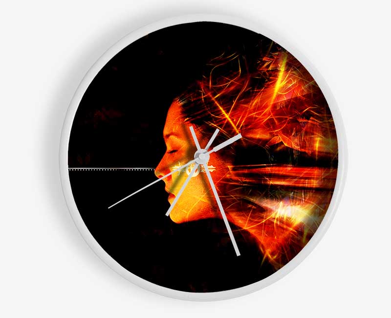 Electronic Female Clock - Wallart-Direct UK