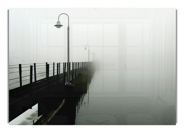 Misty Ocean Pier