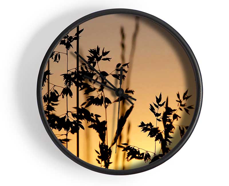 Sunlight Through The Reeds Clock - Wallart-Direct UK