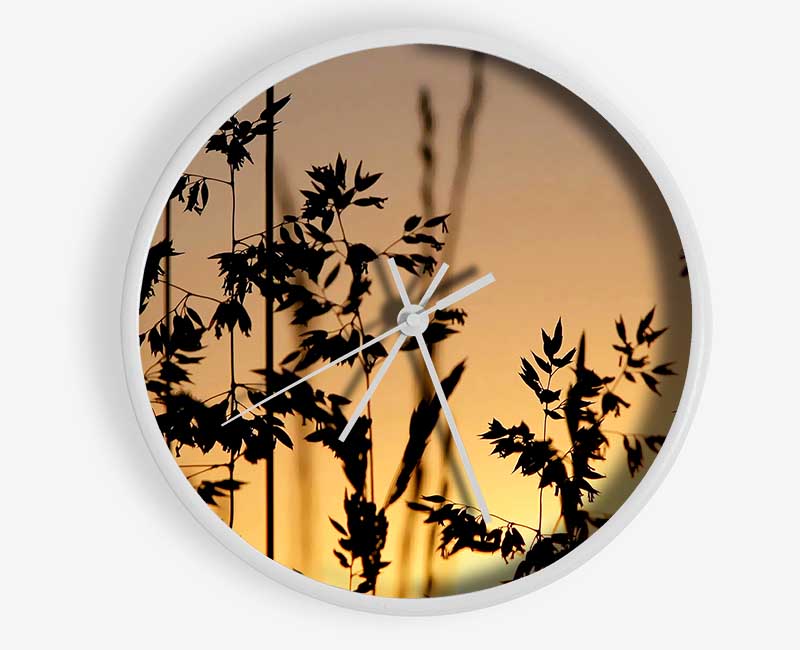 Sunlight Through The Reeds Clock - Wallart-Direct UK