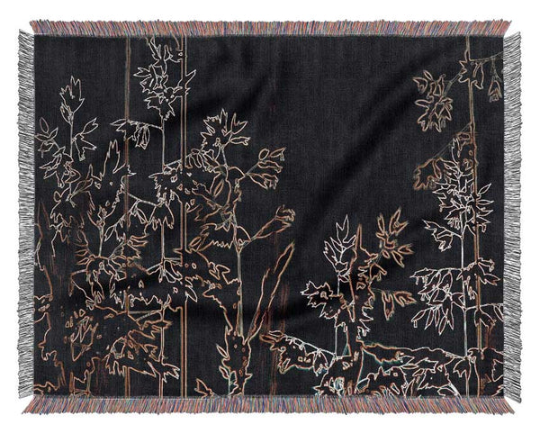 Mystic Flowers Woven Blanket