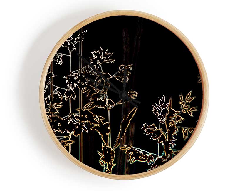 Mystic Flowers Clock - Wallart-Direct UK