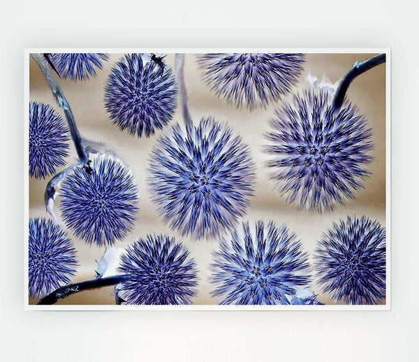 Dandelion Surprise Lilac Print Poster Wall Art