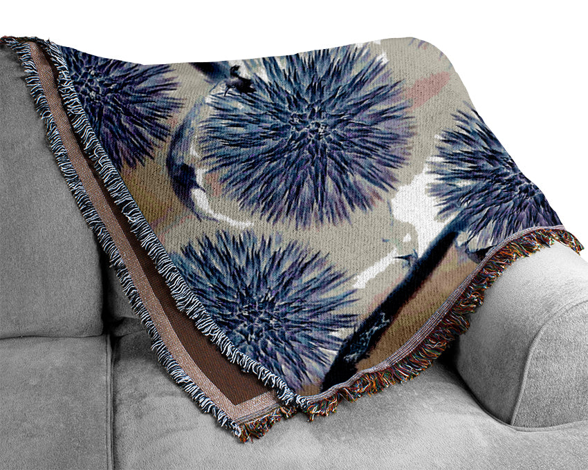 Dandelion Surprise Lilac Woven Blanket