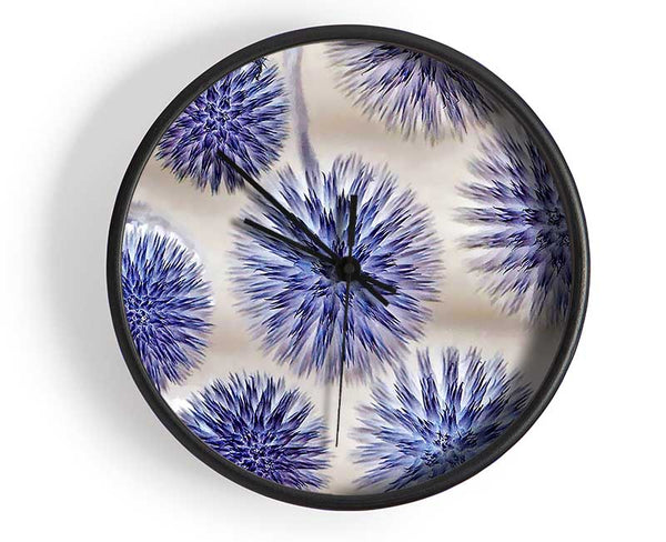 Dandelion Surprise Lilac Clock - Wallart-Direct UK